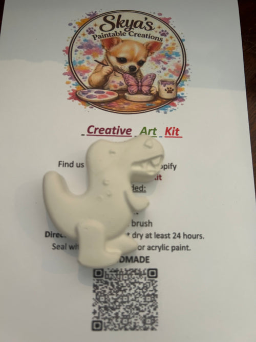 3 Piece Dinosaur Figurine Craft Kit